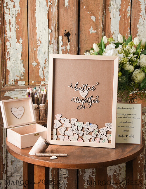 2 sizes/colours Personalised & Boxed Diamante & Pearl Wedding Guest Book 
