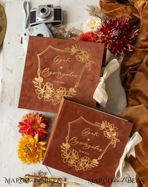 Księgi wpisów gości Instax komplet księga i pudełko, album ślubny personalizowany i księga gości weselnych w jednym, na zdjęcia z fotobudki i zyczenia